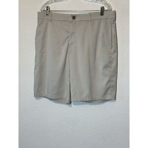 Nike Dri-Fit Golf  Shorts Mens Size 35 Beige 35 X 10 Flat‎ Front